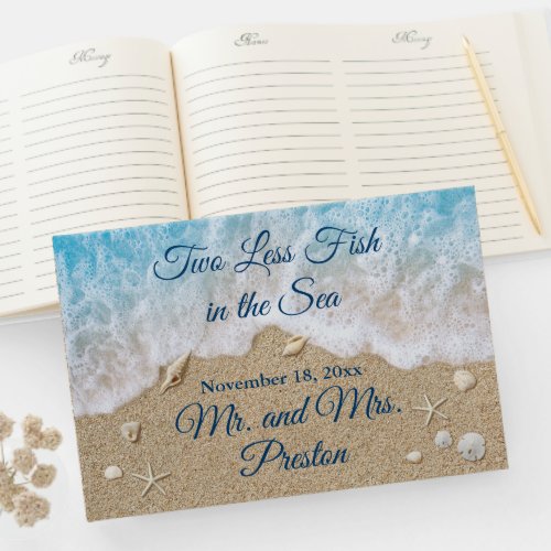 Blue Two Less Fish in the Sea Guest Book