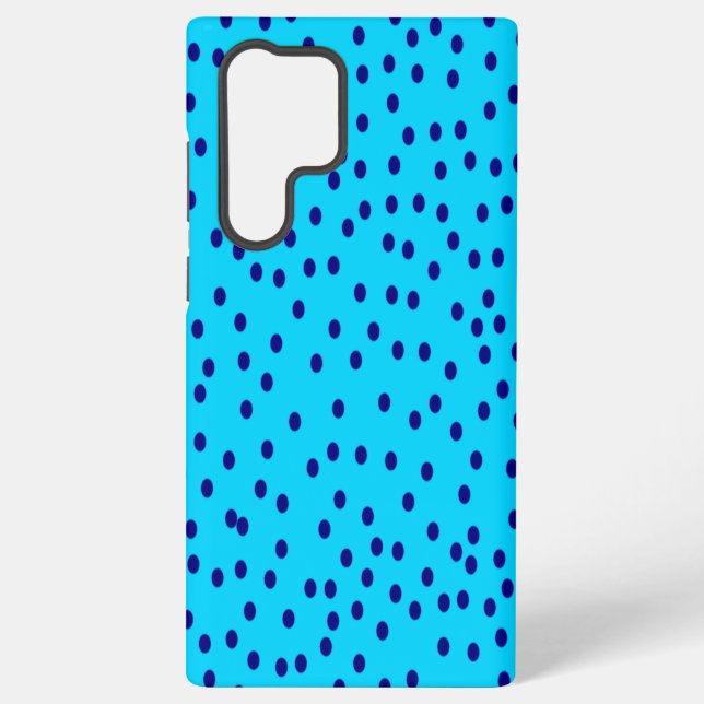 Blue Two Toned Polka Dots  Samsung Galaxy Case (Back)