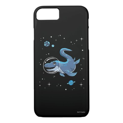 Blue Tylosaurus Dinos In Space iPhone 87 Case