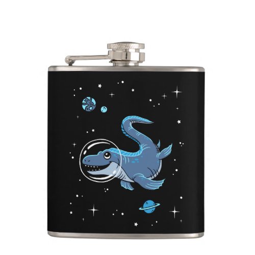 Blue Tylosaurus Dinos In Space Flask