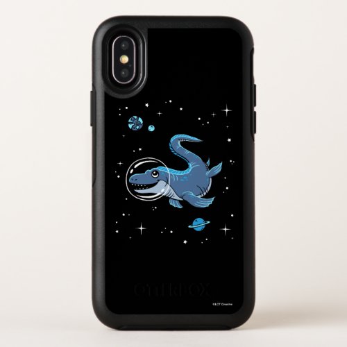 Blue Tylosaurus Dinos In Space OtterBox Symmetry iPhone X Case