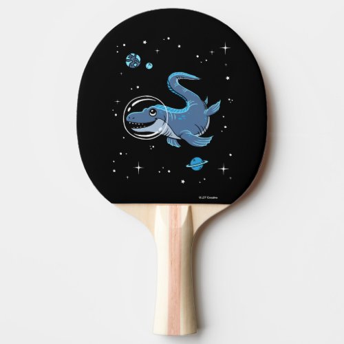 Blue Tylosaurus Dinos In Space Ping Pong Paddle
