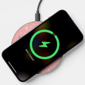 Blue Typewriter on Pink  Wireless Charger (Phone)