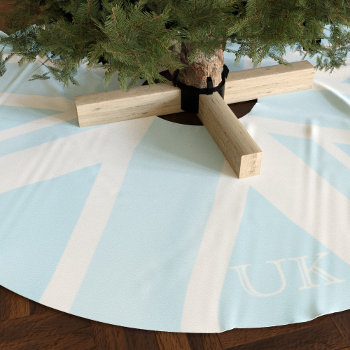 Blue Uk Flag Union Jack Christmas Tree Skirt by mothersdaisy at Zazzle