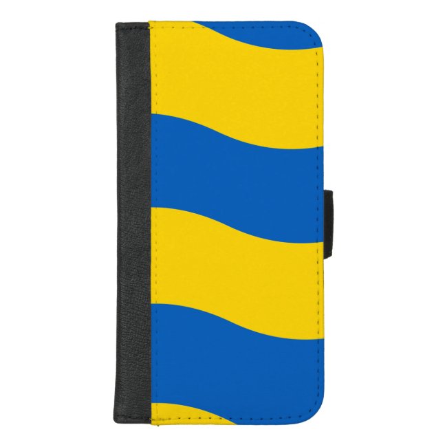 Blue Ukrainian Flag iPhone 8/7 Plus Wallet Case