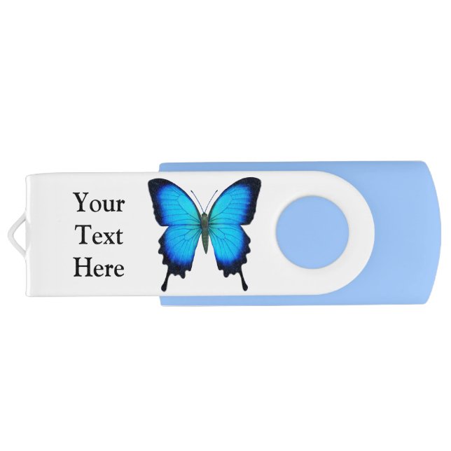 Blue Ulysses Butterfly 3.0 32MB Flash Drive (Back)