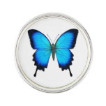 Blue Ulysses Butterfly Lapel Pin