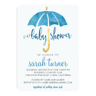 umbrella baby shower invitations zazzle
