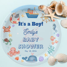 Blue Under the Sea Baby Boy Shower