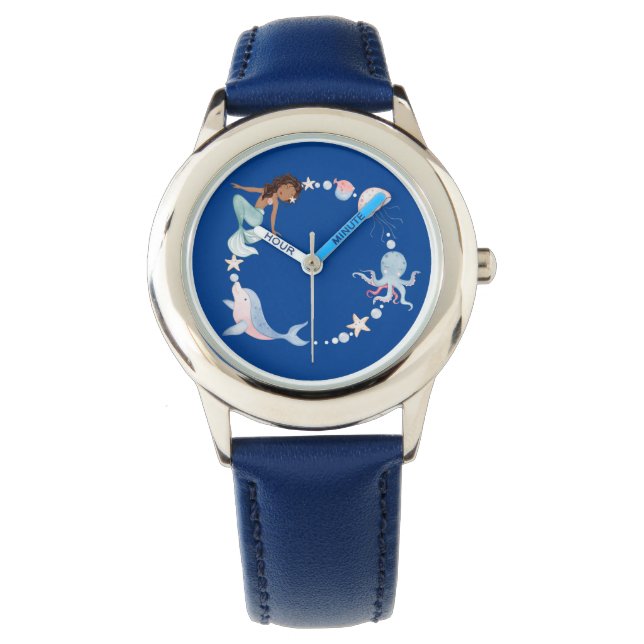 blue under the sea kids watch (Front)