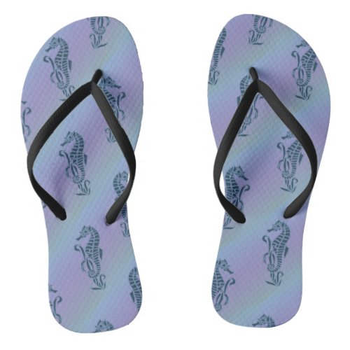 Blue Under the Sea Seahorses