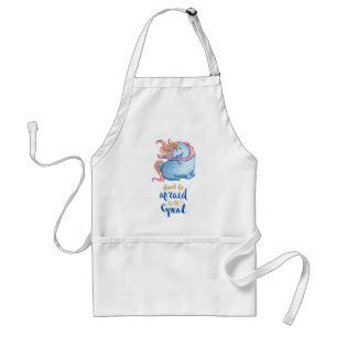 Blue Unicorn Inspirational Quote Adult Apron