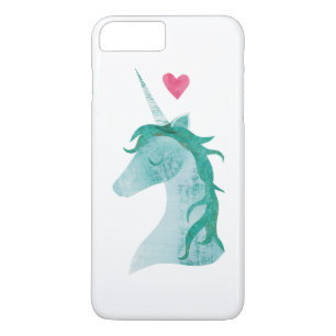 Blue Unicorn Magic with Heart iPhone 8 Plus/7 Plus Case