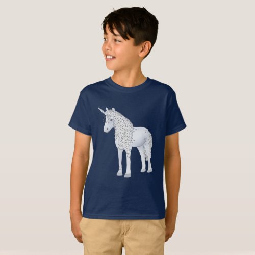 Blue unicorn T_Shirt