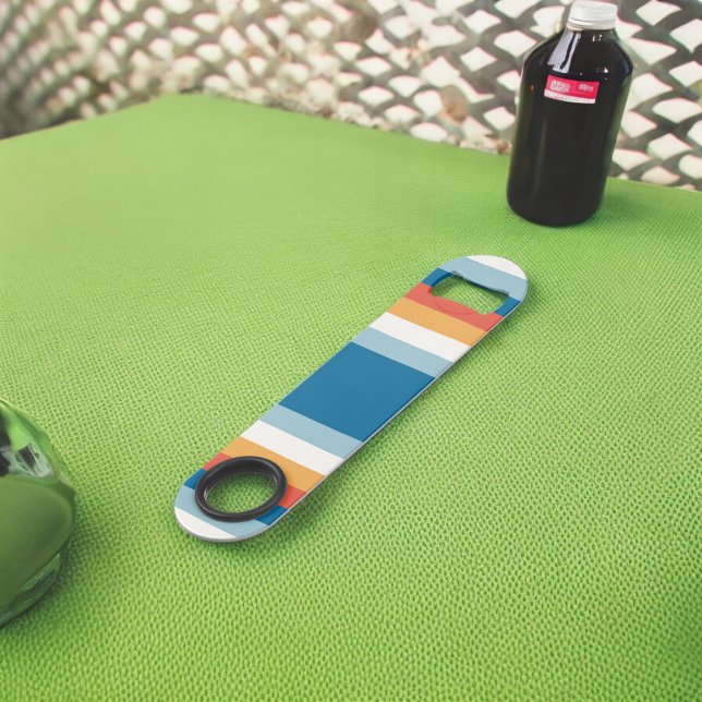 Blue Uniform Stripes Bar Key (Bottle Openers)