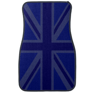 Blue Union Jack British Flag Design Car Mat