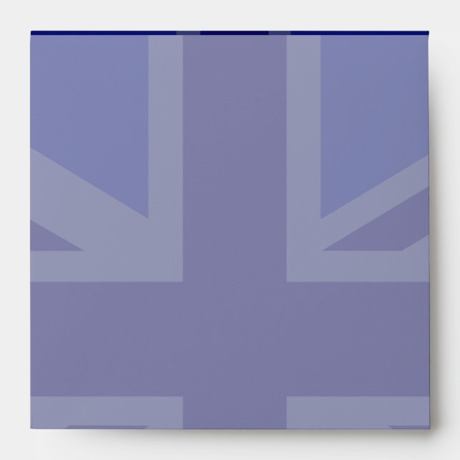 Blue Union Jack British Flag Design Envelope (Front)