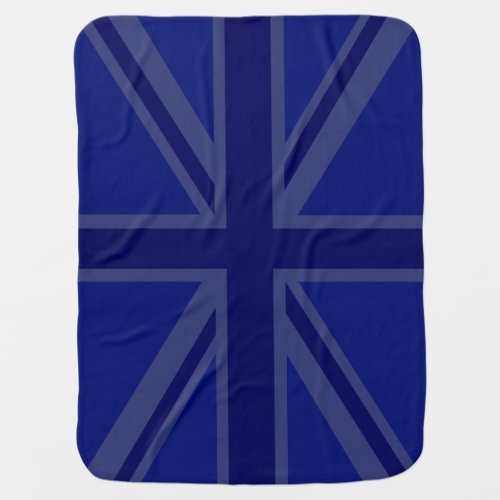 Blue Union Jack British Flag Design Swaddle Blanket