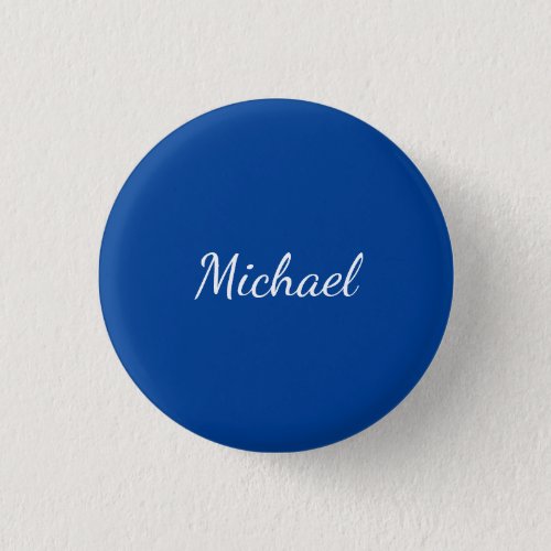 Blue Unique Professional Calligraphy Name Button