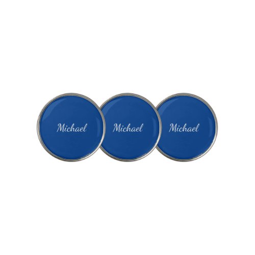 Blue Unique Professional Calligraphy Name Golf Ball Marker