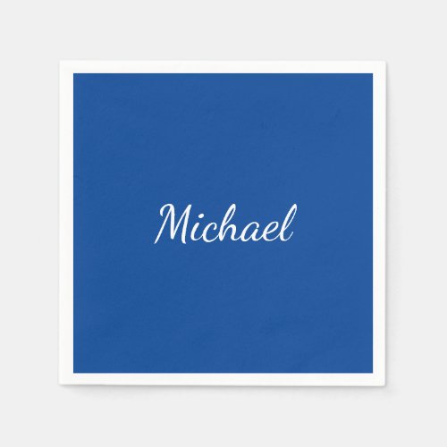 Blue Unique Professional Calligraphy Name Napkins