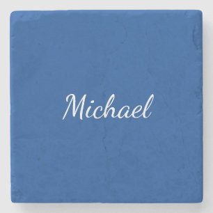 Blue Unique Professional Calligraphy Name Stone Coaster