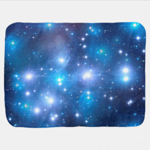 Blue Universe Stars + your ideas Baby Blanket