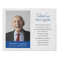 Blue Until We Meet Again Memorial Poem With Photo
