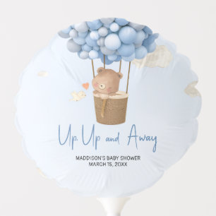 Blue Up and Away Baby Shower Balloon