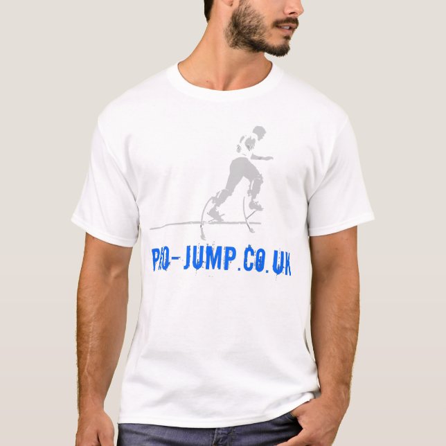 Blue url - running T-Shirt (Front)
