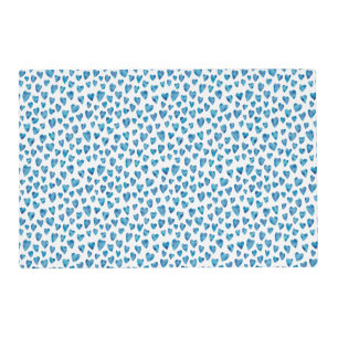 Blue Valentine Heart Placemat