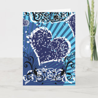 Blue Valentine Holiday Card