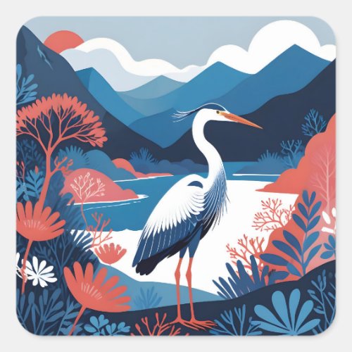 blue valley heron stickers
