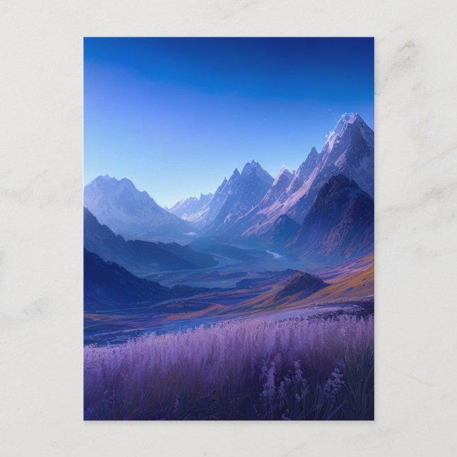 Blue Valley of Wonders Postcard (Front)