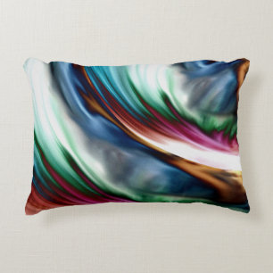 Blue Valley Whirlwind Rainbow Accent Pillow