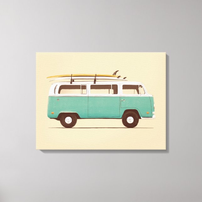 Blue Van | Florent Bodart Canvas Print (Front)