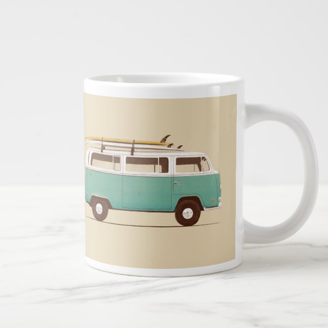 Blue Van | Florent Bodart Giant Coffee Mug (Right)