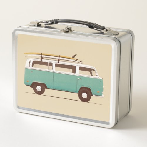 Blue Van  Florent Bodart Metal Lunch Box