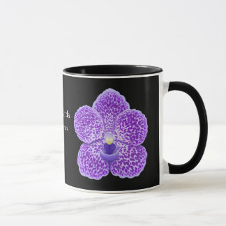 Blue Vanda Orchid Flower Mug