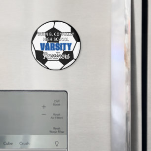 Blue Varsity Soccer Custom High School Magnet