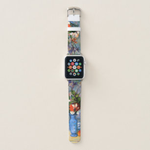 Blue Vase Flowers, Paul Cezanne Apple Watch Band