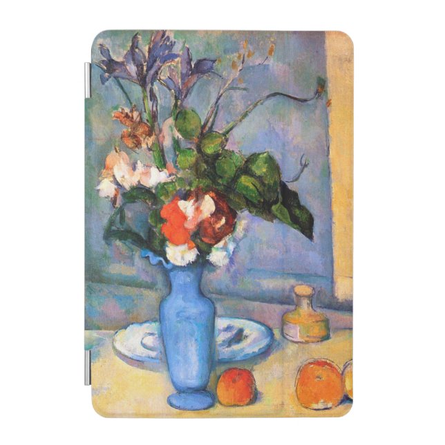 Blue Vase Flowers, Paul Cezanne iPad Mini Cover (Front)