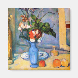 Blue Vase Flowers, Paul Cezanne Magnet