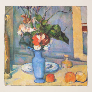 Blue Vase Flowers, Paul Cezanne Scarf