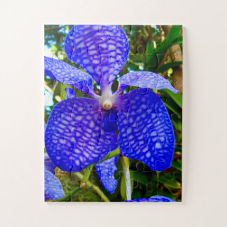 Blue Veins | Vanda Orchid for Alzheimer’s Awarenes Jigsaw Puzzle