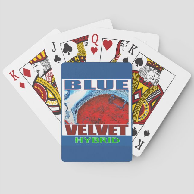 BLUE VELVET HYBRID POKER CARDS (Back)