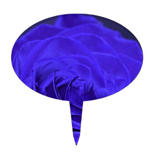Blue Velvet Rose Cake Topper