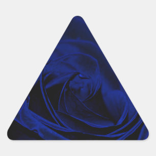 Blue Velvet rose.jpg Triangle Sticker