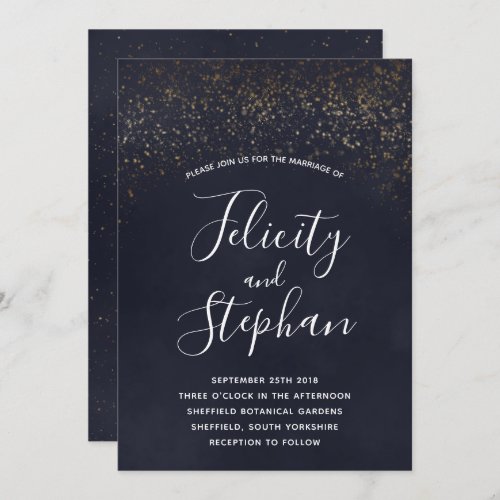 Blue Velvet Wedding Invitations