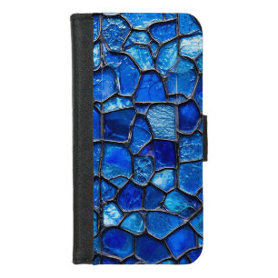 Blue Venetian Luxury Art Design iPhone 8/7 Wallet Case